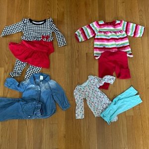 15 Nine Month baby girl outfit bundle